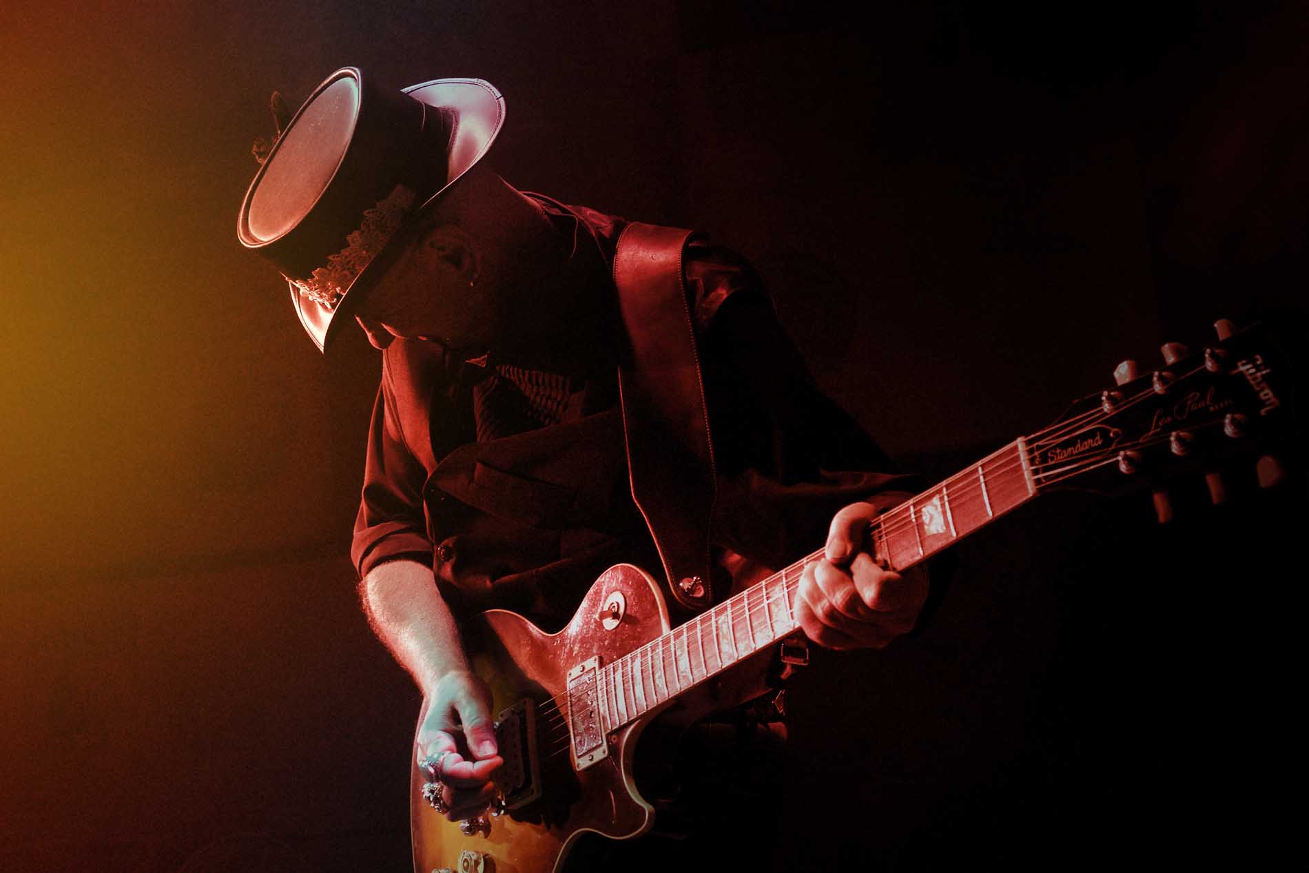 Marshall with guitar
